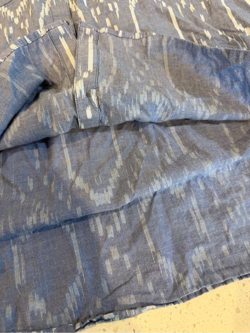 Ariat Large Woman Blue Billie Jean Blackhawk Ikat Shirt Long Sleeve Relaxed Fit - Picture 9 of 14